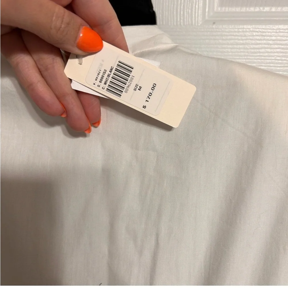 NWT, Retails 170, Anthropologie Tommie white linen dress size medium - Picture 6 of 8